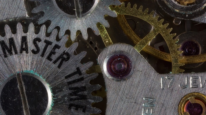 watch, microscopic, time, clockwork, closeup, detailed, gears, technology, macro, text, metal, numbers, jewels