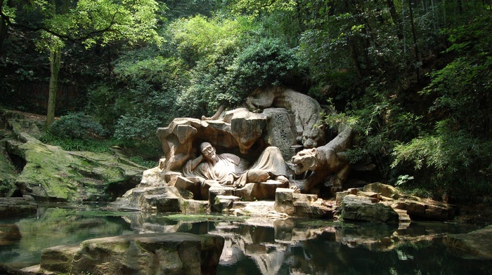 China, sculpture, tiger