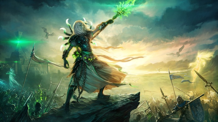 video games, fantasy art, heroes, Warcraft