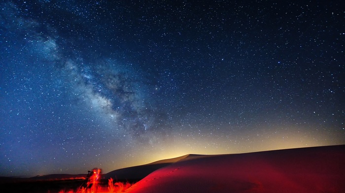 Milky Way, starry night, landscape, sky