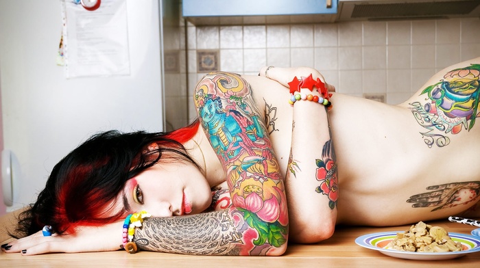 model, tattoo, girl