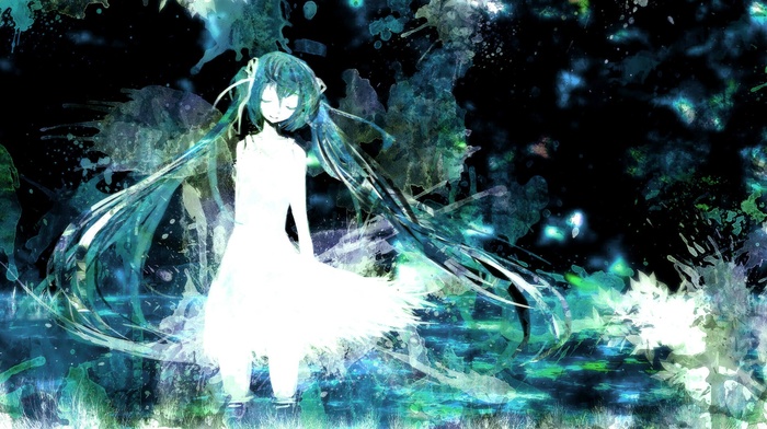 Hatsune Miku, Vocaloid, anime girls