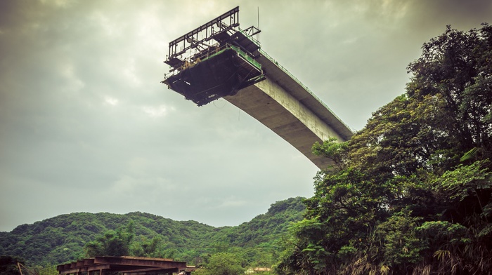 bridge, abandoned, Taiwan