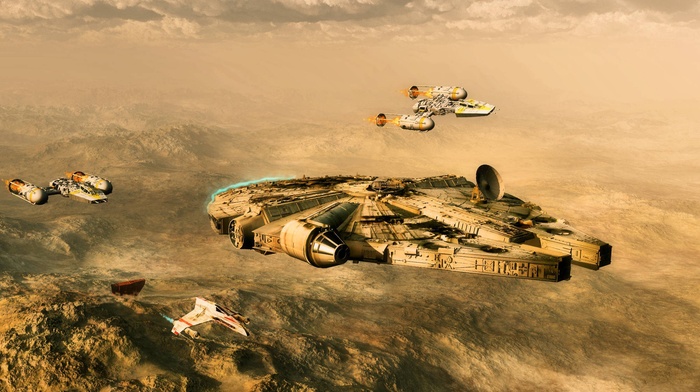 Millennium Falcon, Star Wars, Y, wing