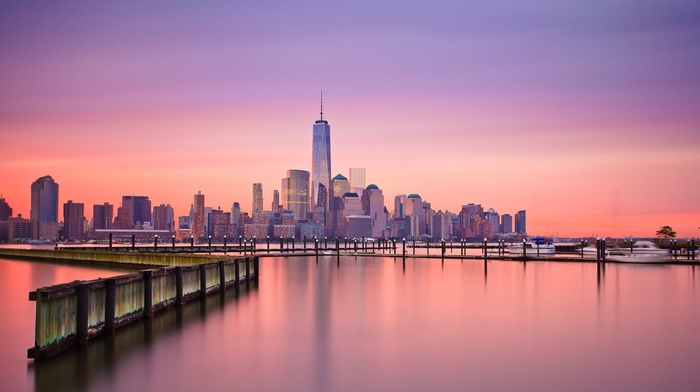 New York City, reflection, One World Trade Center