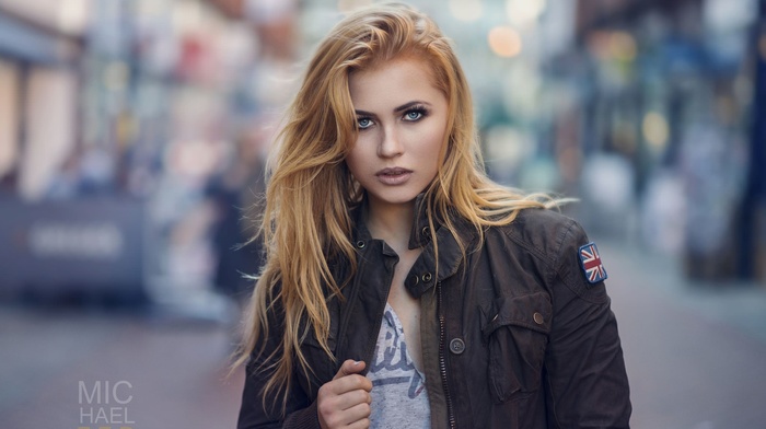 girl, portrait, blonde, face