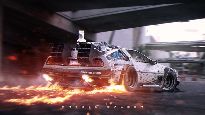 delorean, supercars, time travel, back to the future, Khyzyl Saleem