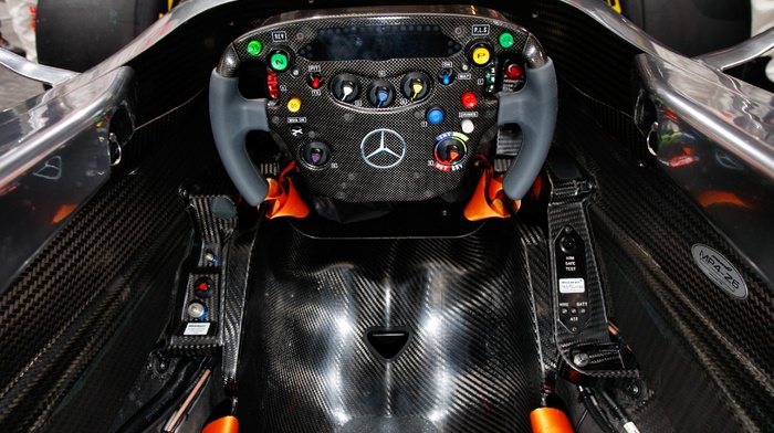 Formula 1, car, vehicle, cockpit, racing