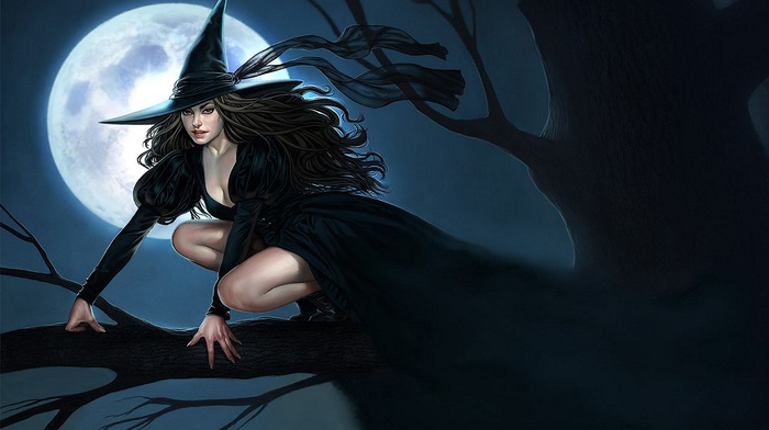 witch, fantasy art, artwork