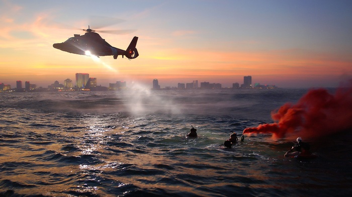 helicopters, military aircraft, coast guards, military, New York City