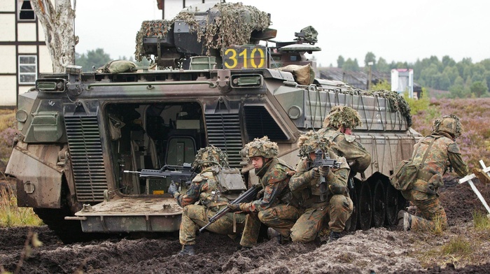 military, soldier, Bundeswehr, infantry fighting vehicle