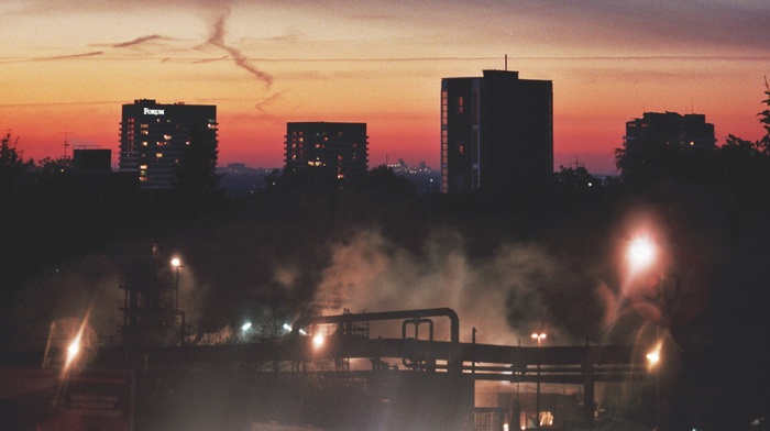 city, sunset, Bohren  der Club of Gore, industrial