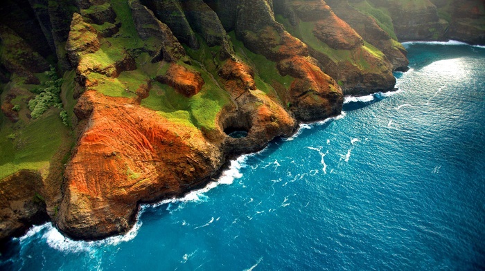 sea, nature
