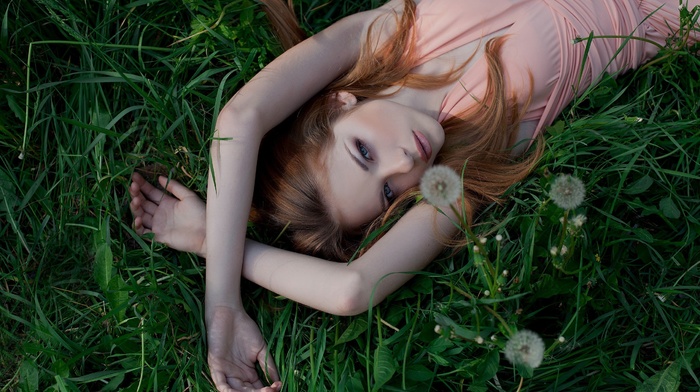 redhead, girl, girl outdoors