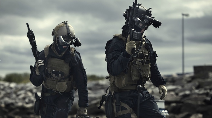 Norwegian Army, tactical, Norway, military, assault rifle, special forces