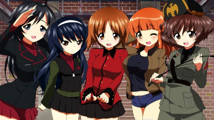Nishizumi Miho, anime girls, Akiyama Yukari, anime, Nishizumi Maho, Girls und Panzer