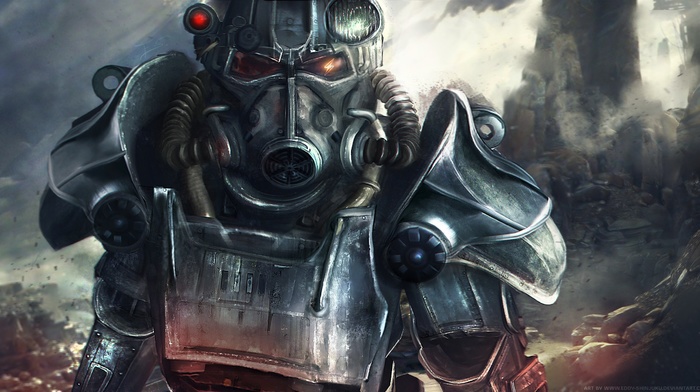 Fallout 4, power armor, Fallout, video games, artwork