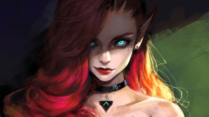 anime girls, redhead