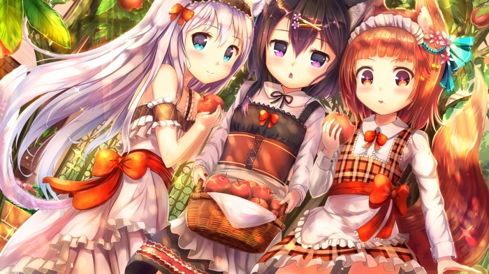 anime, anime girls, original characters, nekomimi