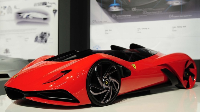 vehicle, Ferrari, Ferrari Eternita, red cars