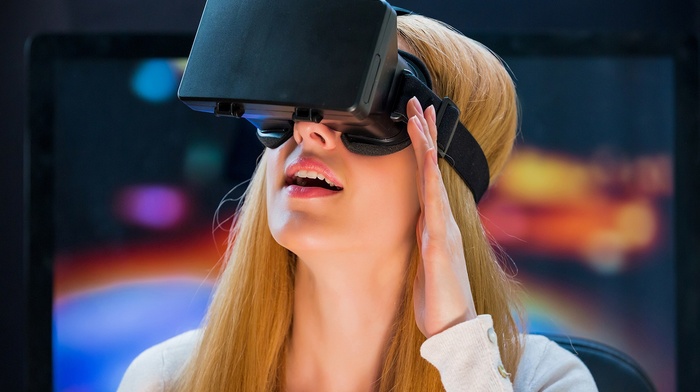 girl, virtual reality