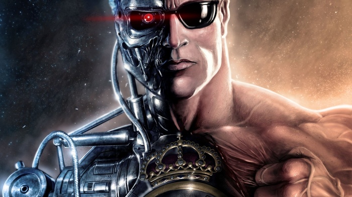 Terminator, movies, cyborg, artwork