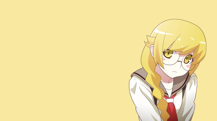 Oshino Shinobu, anime girls, blonde, long hair, anime, monogatari series