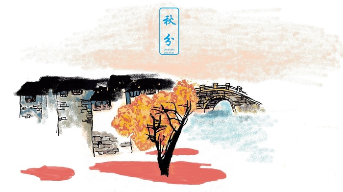 drawing, autumnal equinox