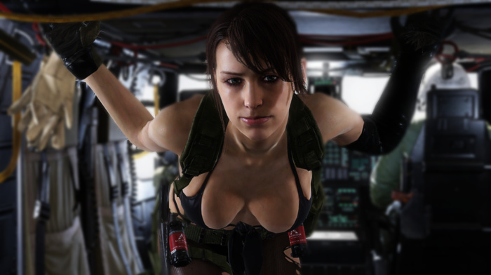 cleavage, girl, Metal Gear Solid V The Phantom Pain, Quiet