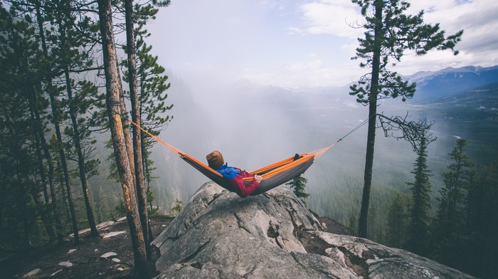 hammocks, relaxing, landscape, Vacations