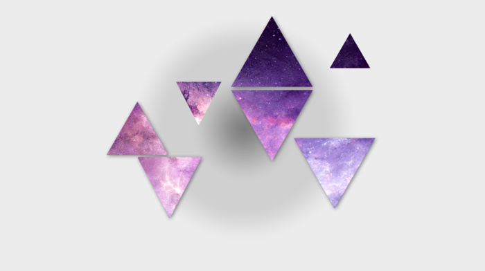 contrast, triangle, galaxy, space, purple