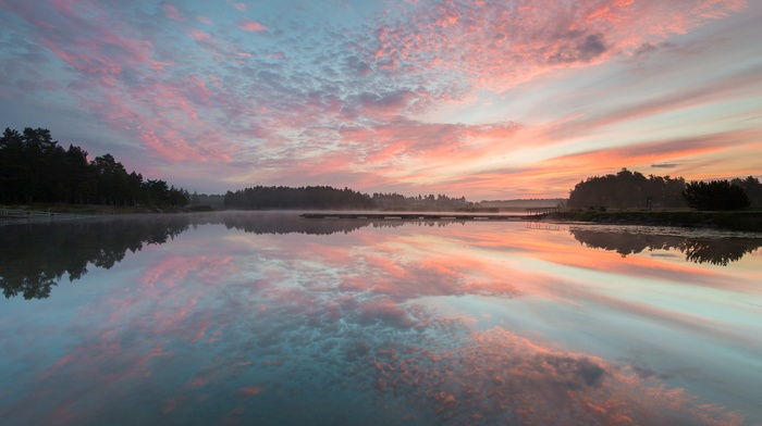 lake, landscape