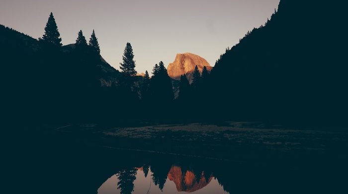 nature, valley, reflection, Yosemite National Park
