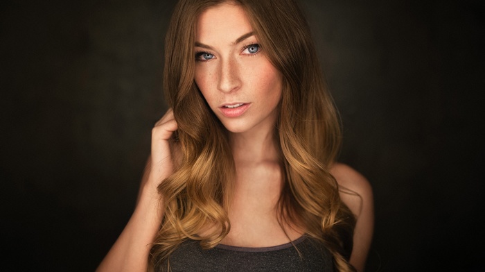 portrait, girl, face