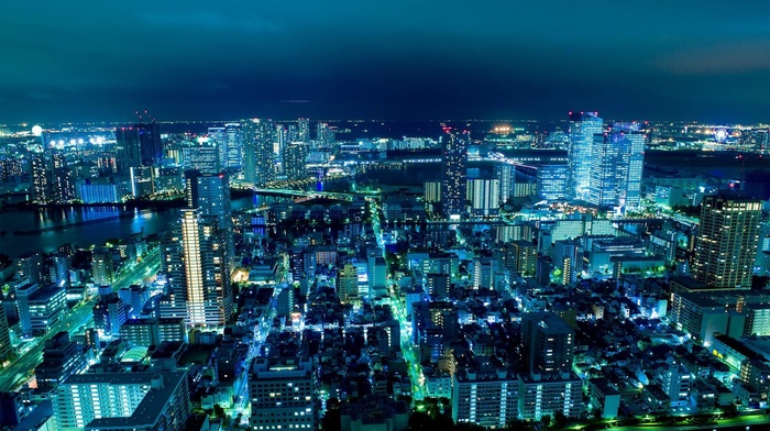 Japan, city lights