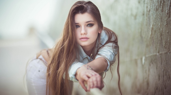 depth of field, model, girl