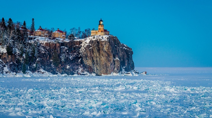 Split Rock Lighthouse, Lake Superior, photography, nature