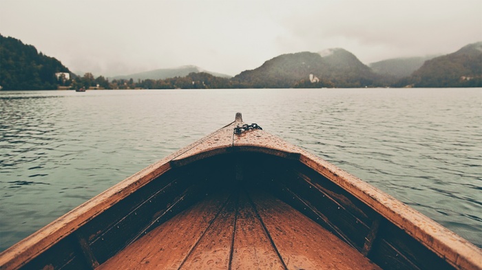 boat, landscape, lake