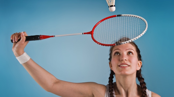 sports, girl, badminton
