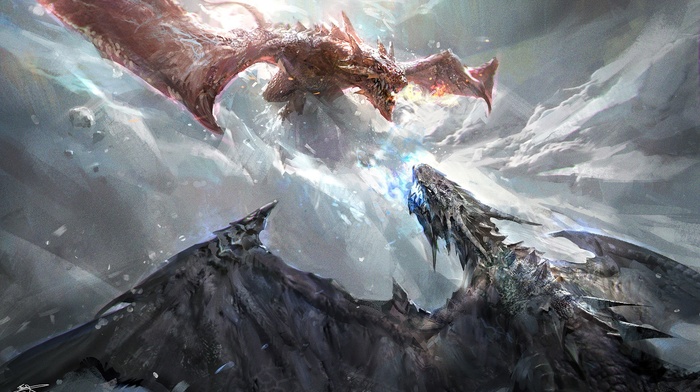 dragon, fantasy art