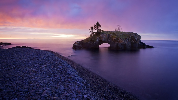 landscape, sea, coast