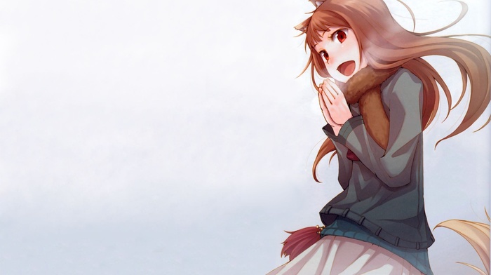 anime, Spice and Wolf, Holo, wolf girls, anime girls