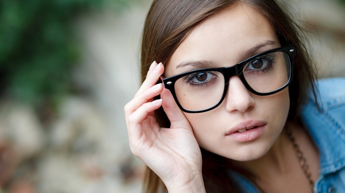 girl, model, girl with glasses