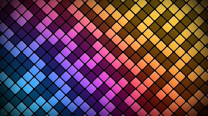 abstract, lines, digital art, square, colorful, pattern