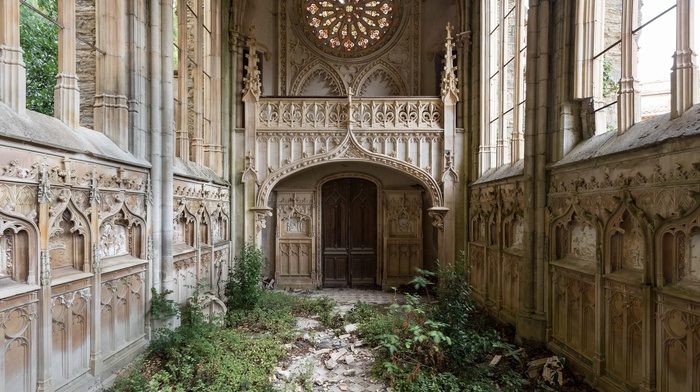 France, Gothic architecture, church, abandoned, architecture
