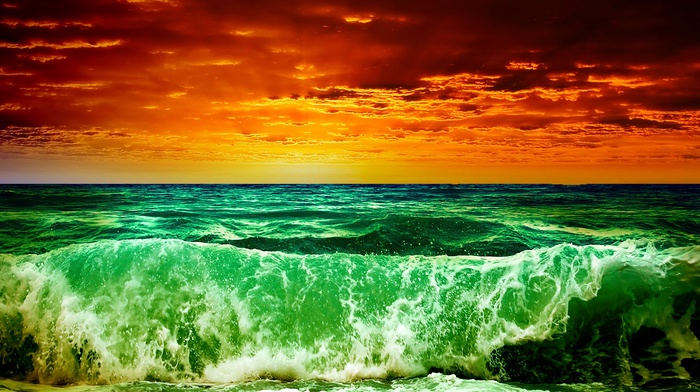 sea, beach