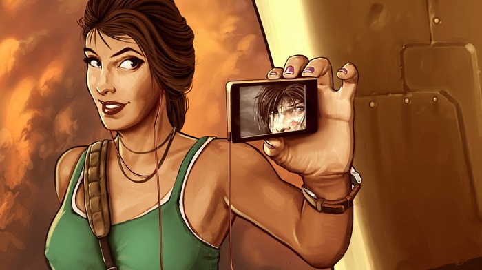 self shots, self portraits, Tomb Raider, Lara Croft