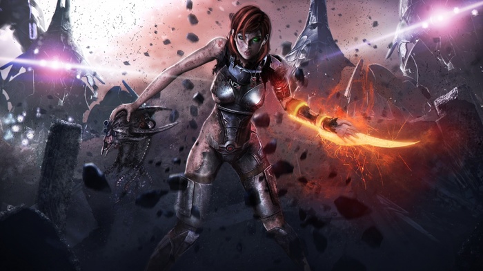 video games, artwork, Mass Effect