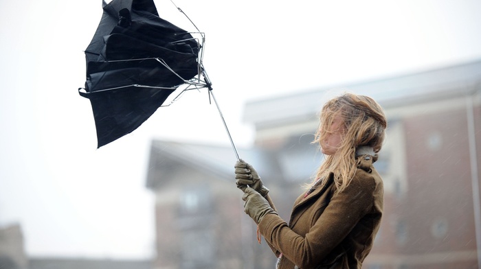 umbrella, model, girl