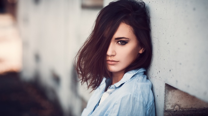 girl, brunette